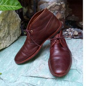 Timberland Men’s Brown Chukka Boots Leather Ankle-High Size 10 EUC